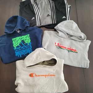 Adidas & Champion youth clothing lot. Size XL 14/16